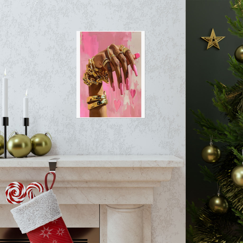 Blush & Gold Luxe Prints 🎀✨🖼️