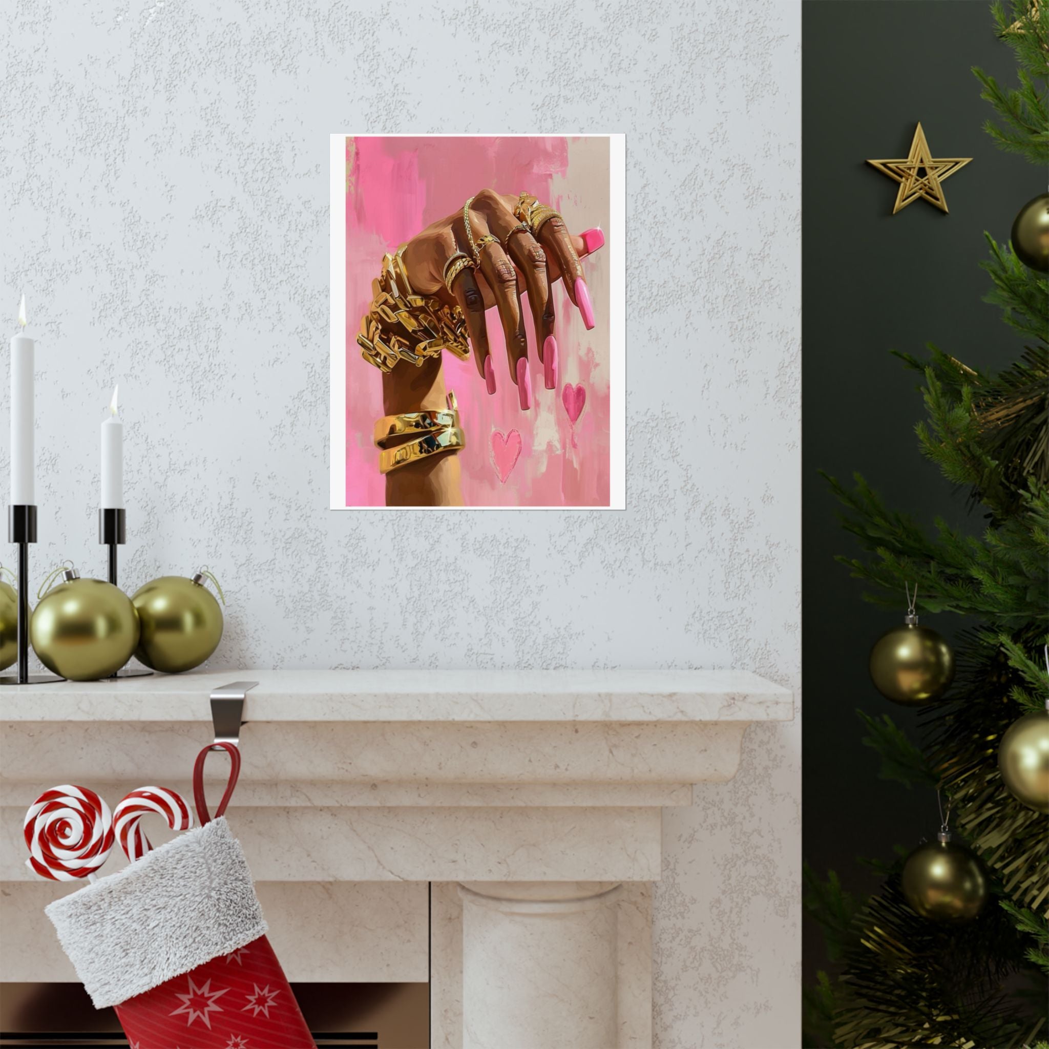 Blush & Gold Luxe Prints 🎀✨🖼️