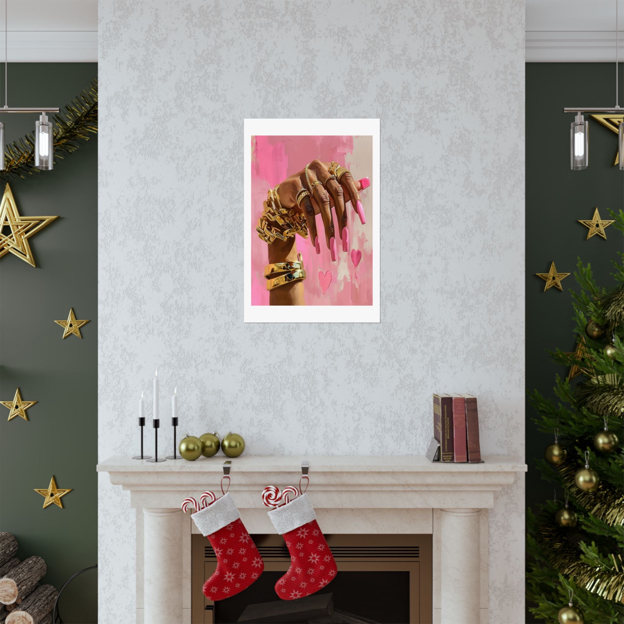 Blush & Gold Luxe Prints 🎀✨🖼️