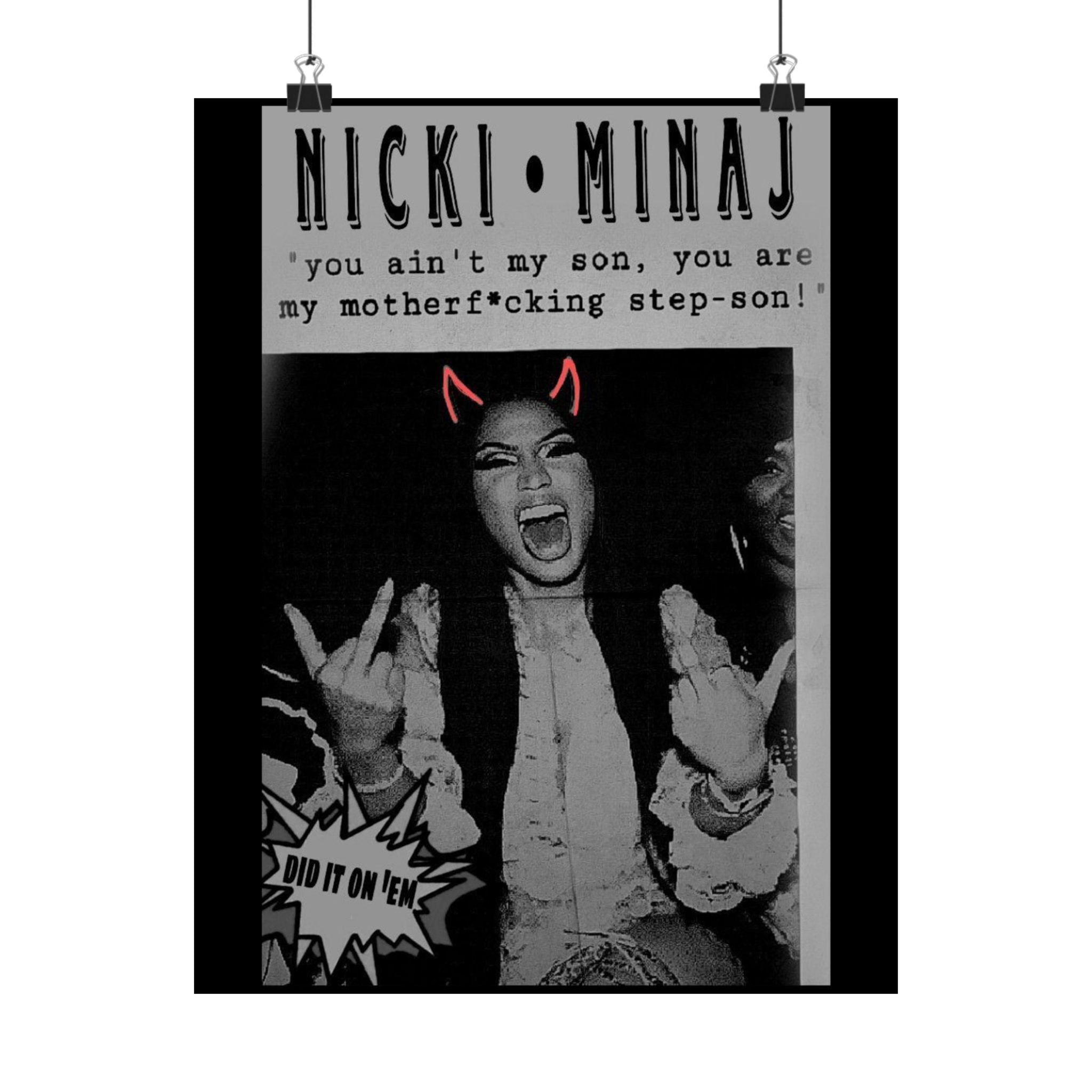 🔥 “Bad Attitude” Matte Vertical Poster