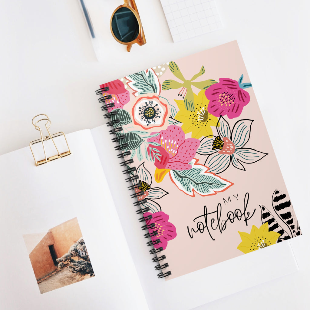 🌸 Bloom & Write Spiral Notebook