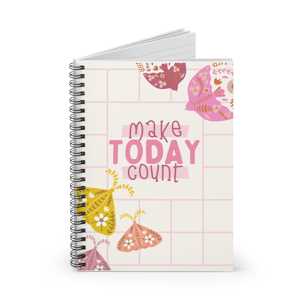 📝 Make Today Count 📒✨ Spiral Notebook