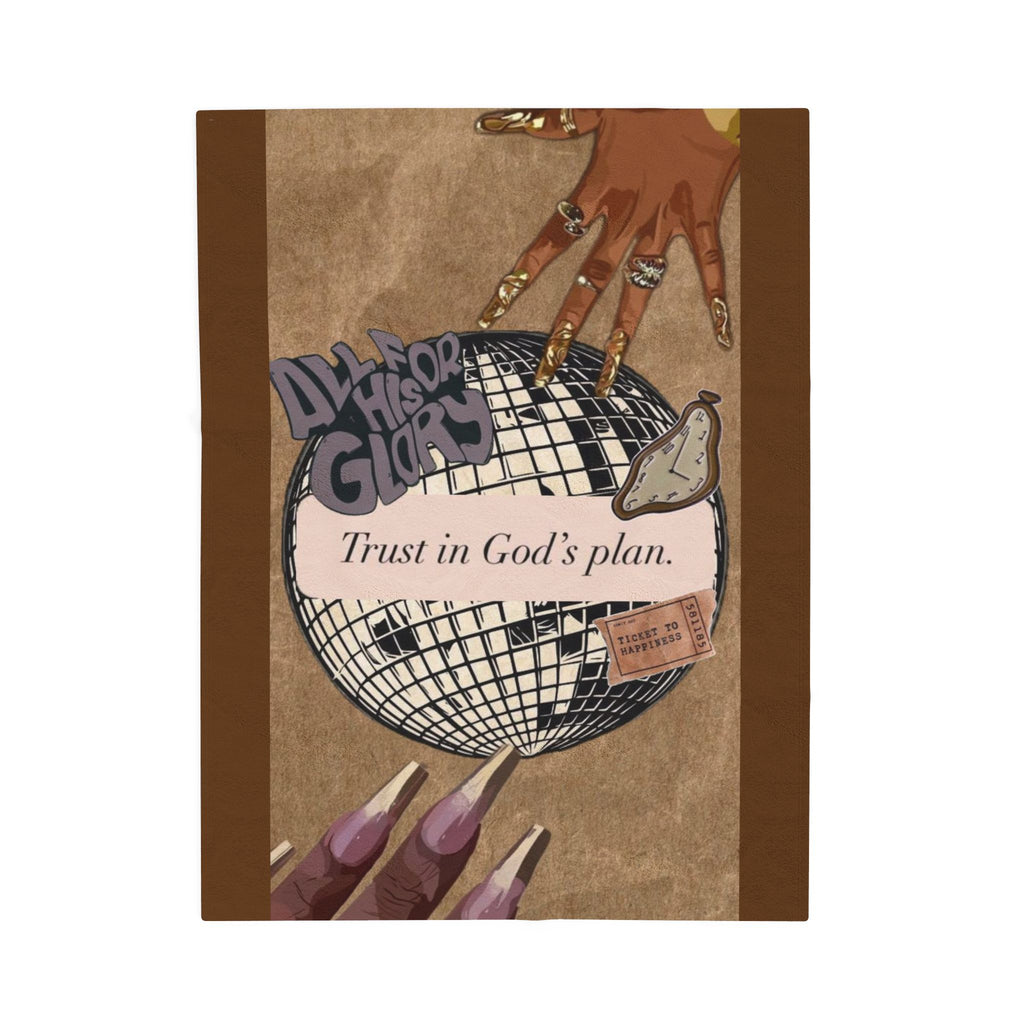 All For His Glory Plush Blanket 🤎🙏🏾🕊️