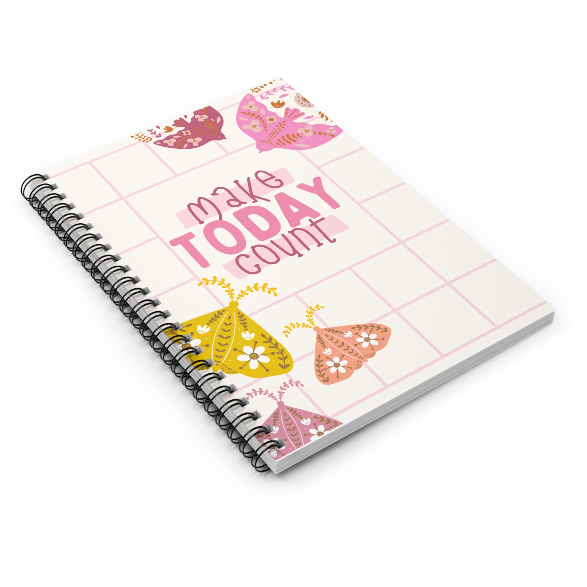 📝 Make Today Count 📒✨ Spiral Notebook