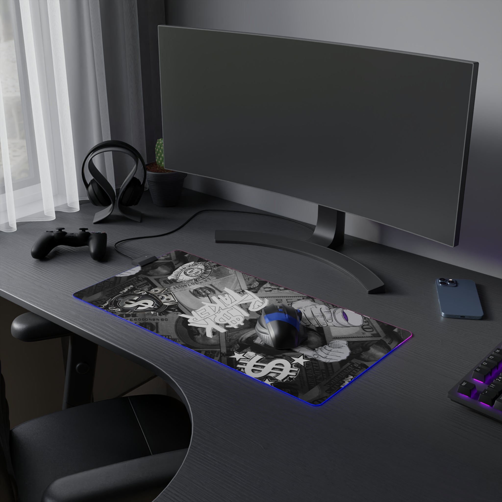🎮⚡ Risk Taker RGB Gaming Mouse Pad ⚡🎮