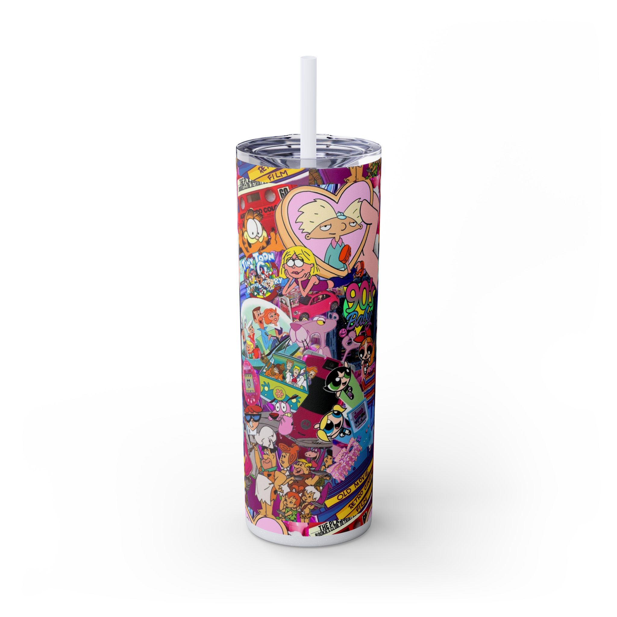💥 "Sippin’ in the 90s" Skinny Tumbler 🎨🛼