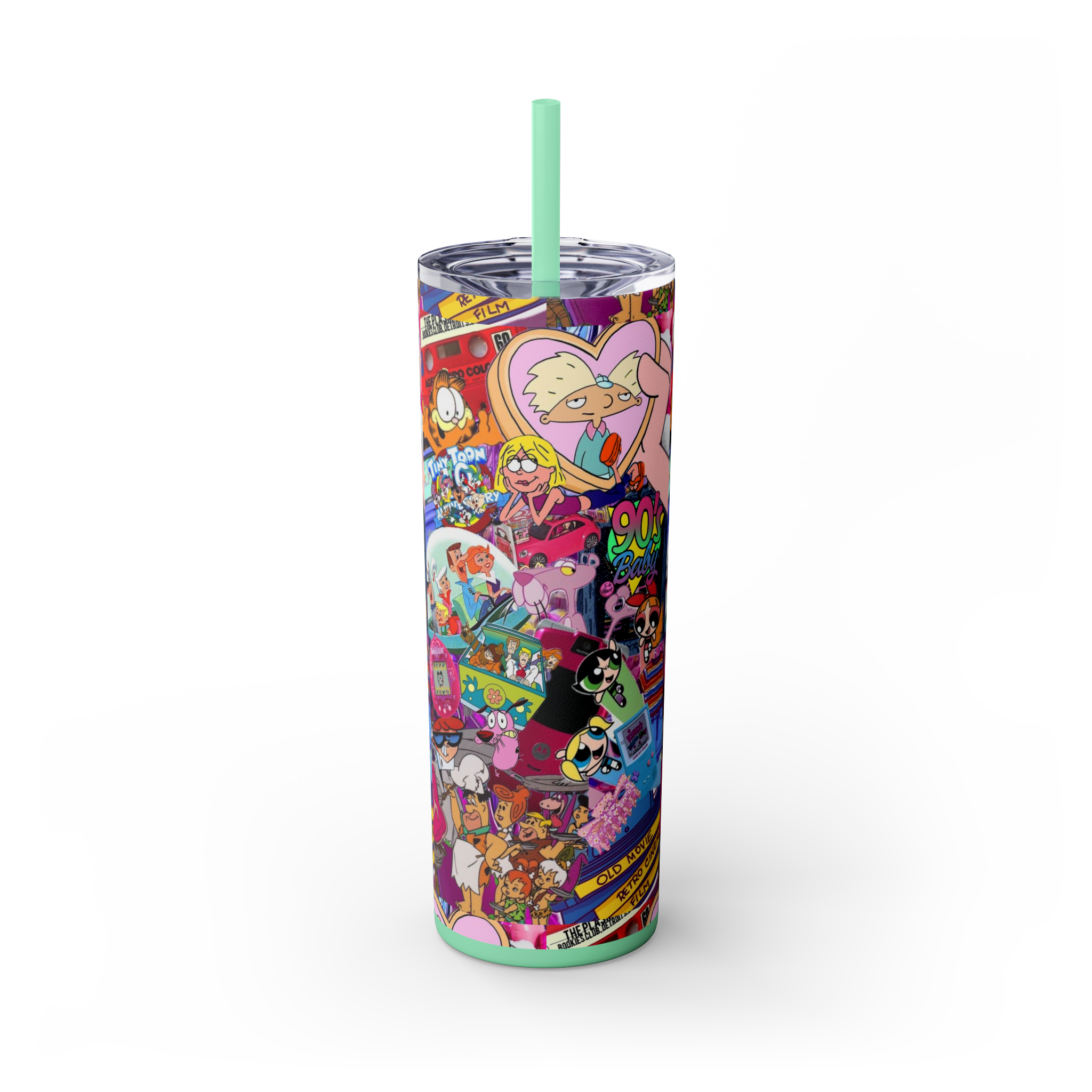 💥 "Sippin’ in the 90s" Skinny Tumbler 🎨🛼