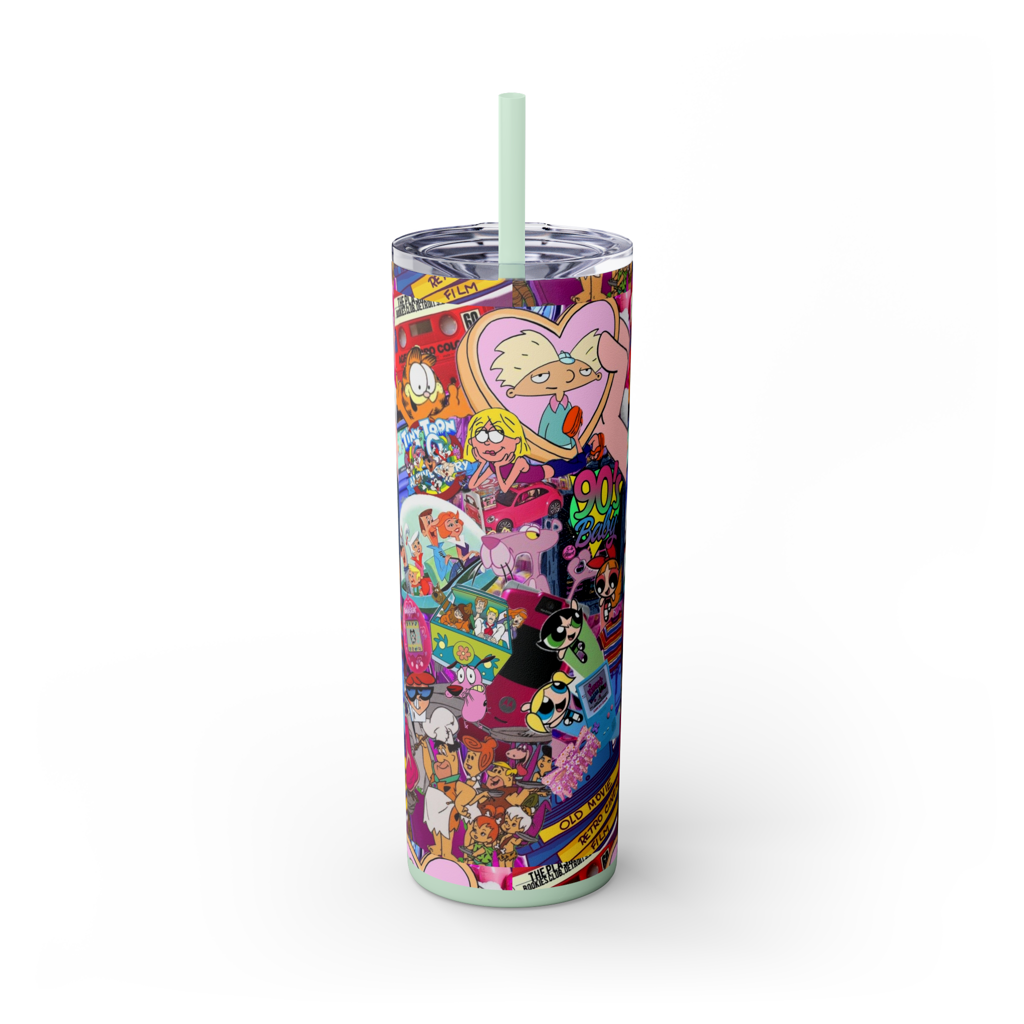 💥 "Sippin’ in the 90s" Skinny Tumbler 🎨🛼