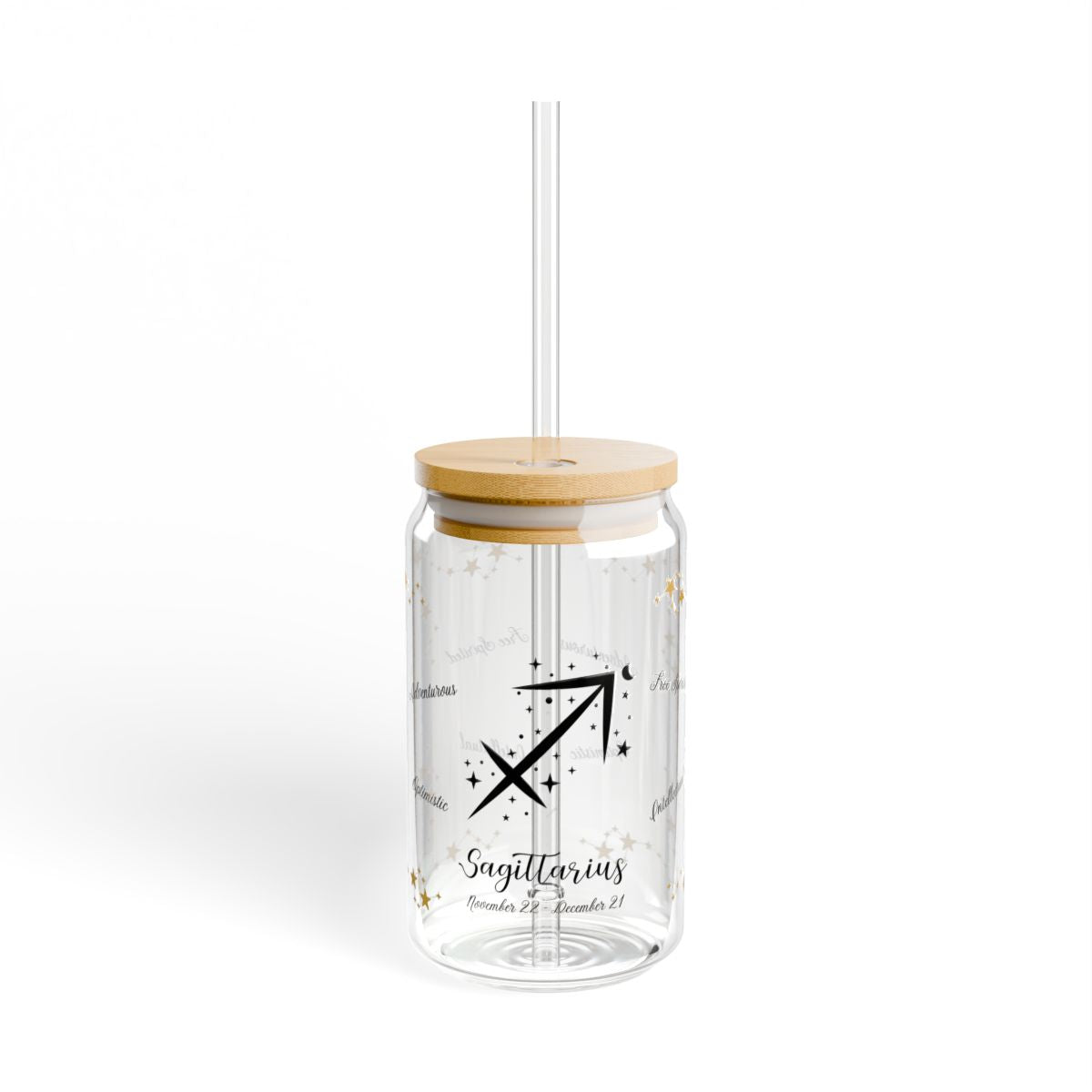 ♐ Sagittarius Zodiac Sipper Glass