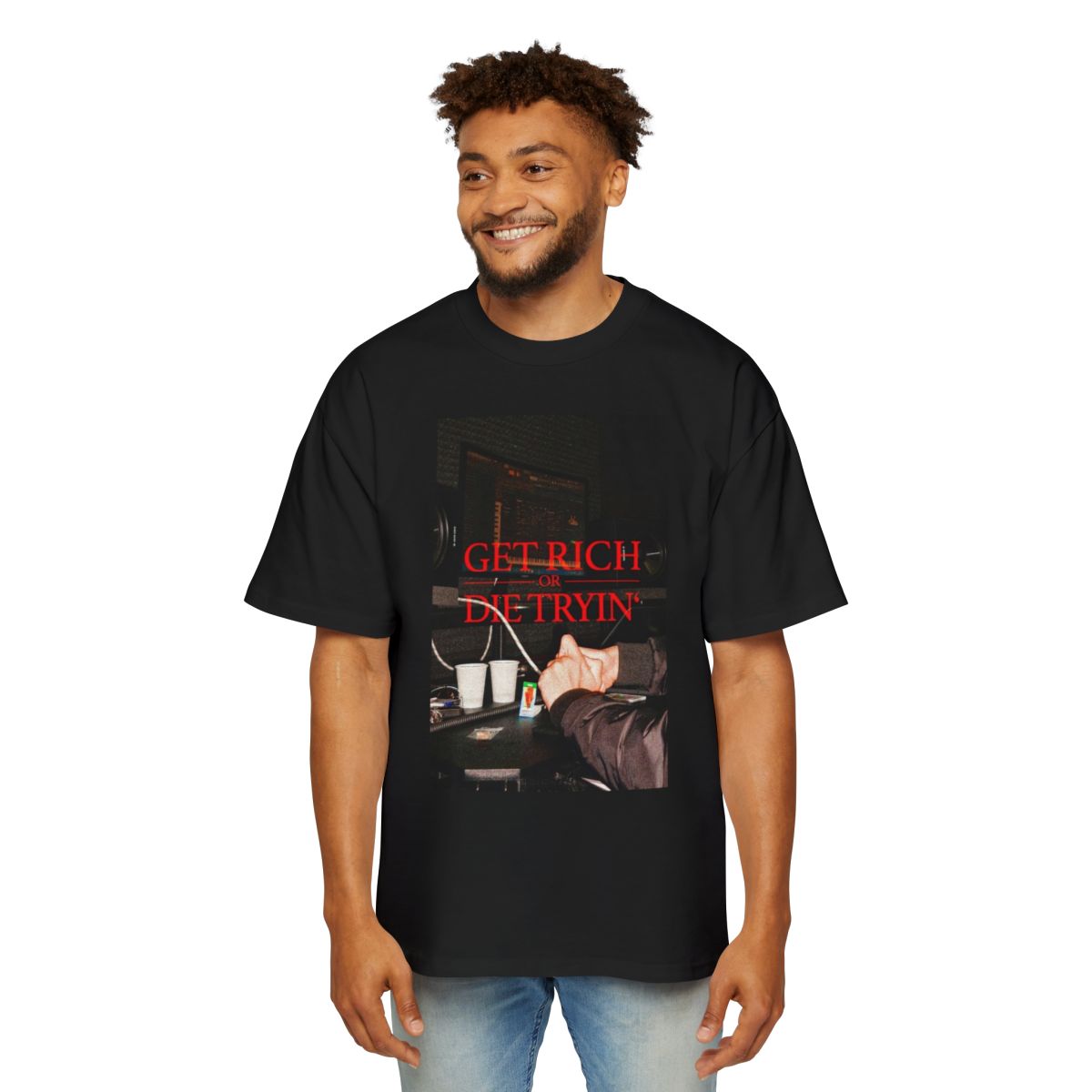 💰 Get Rich or Die Tryin’ Heavyweight Tee 🖤