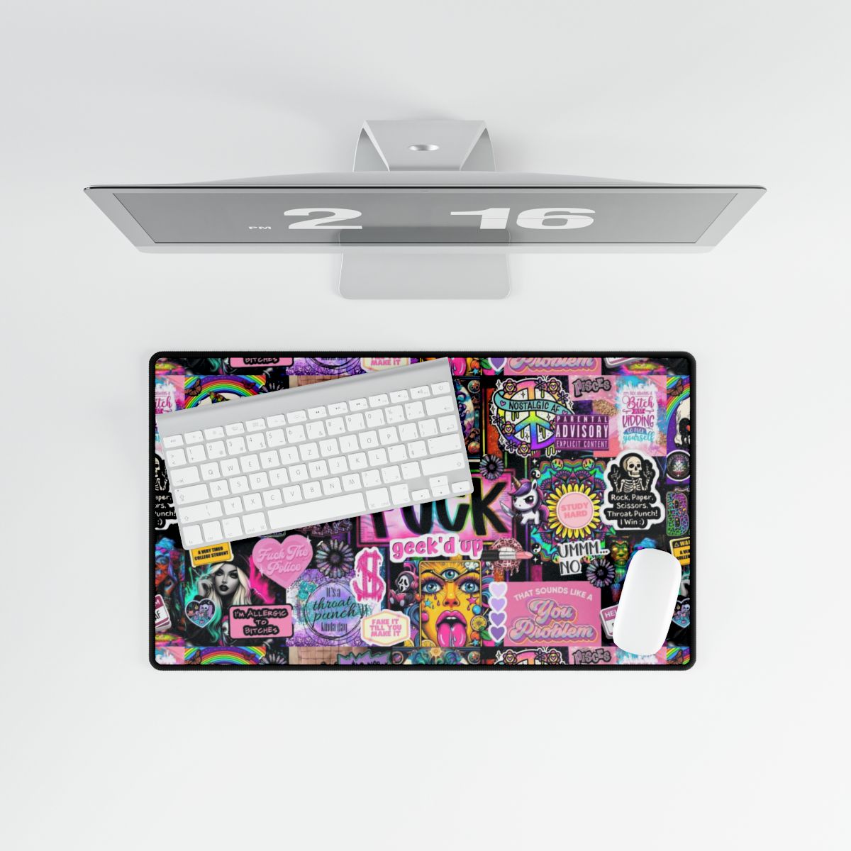 💕 Not Your Average Girlie – Desk Mat