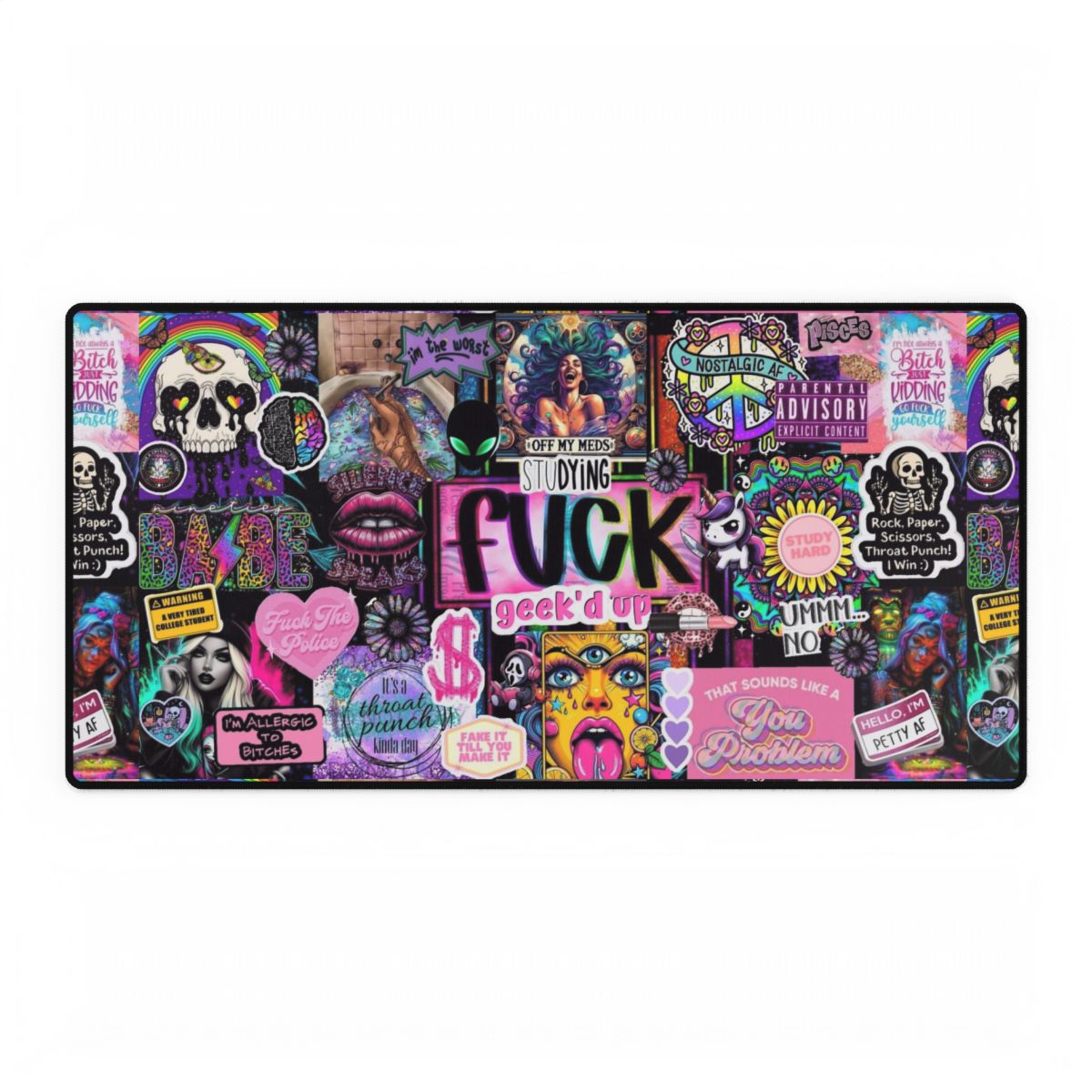 💕 Not Your Average Girlie – Desk Mat