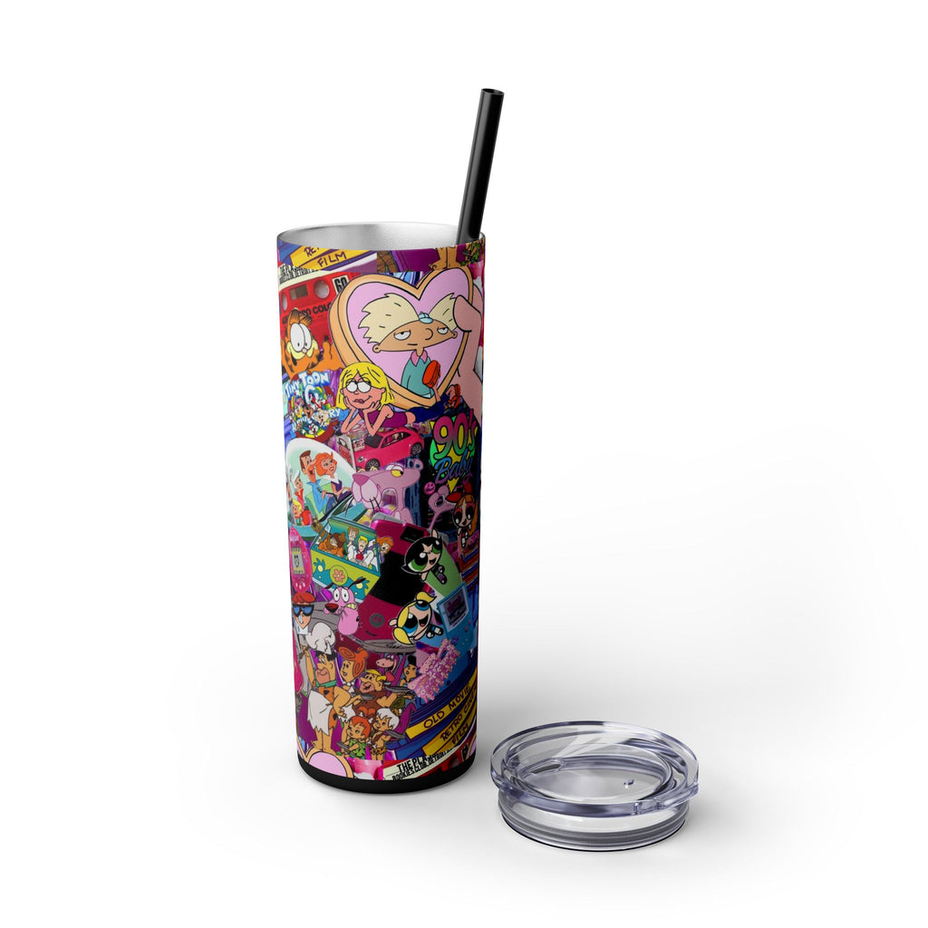 💥 "Sippin’ in the 90s" Skinny Tumbler 🎨🛼