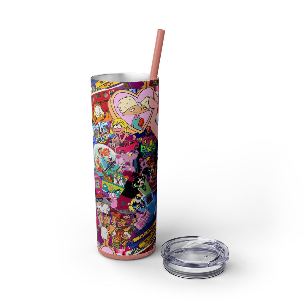 💥 "Sippin’ in the 90s" Skinny Tumbler 🎨🛼