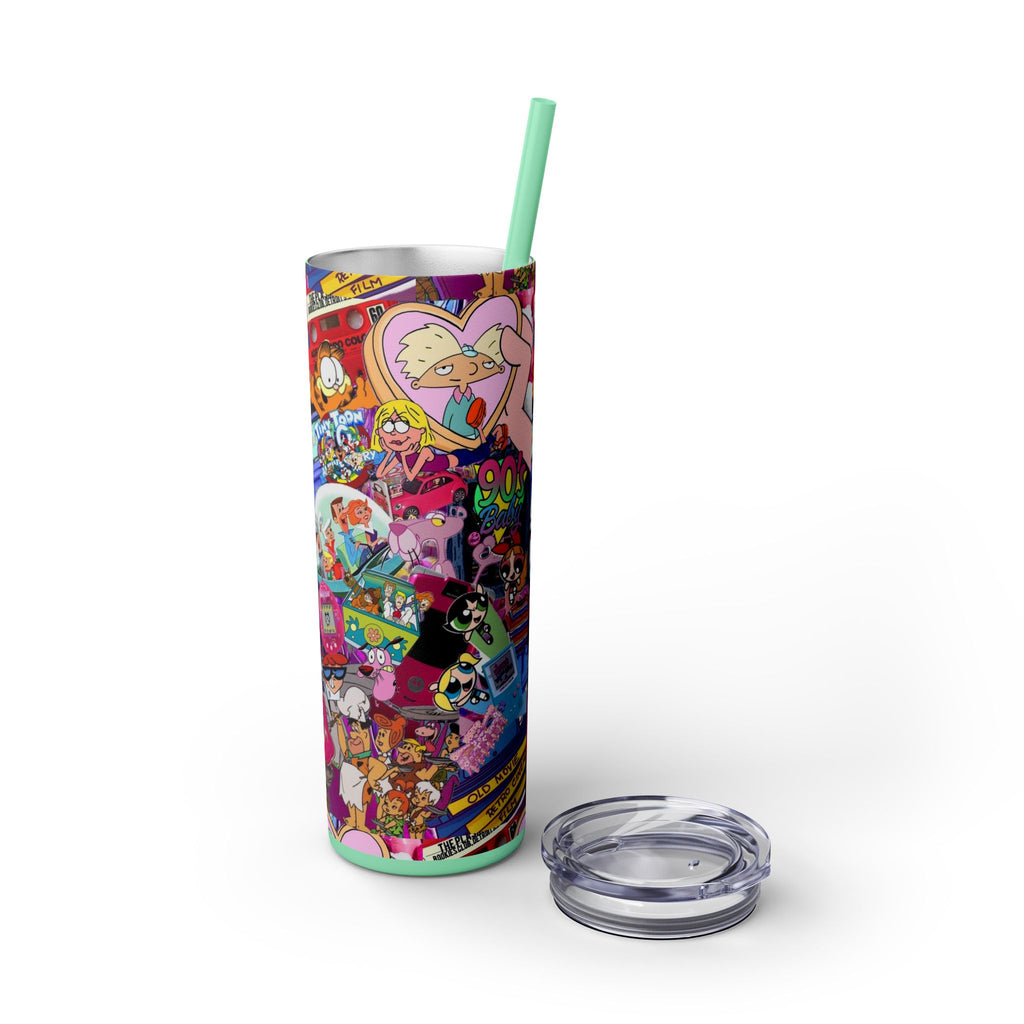 💥 "Sippin’ in the 90s" Skinny Tumbler 🎨🛼