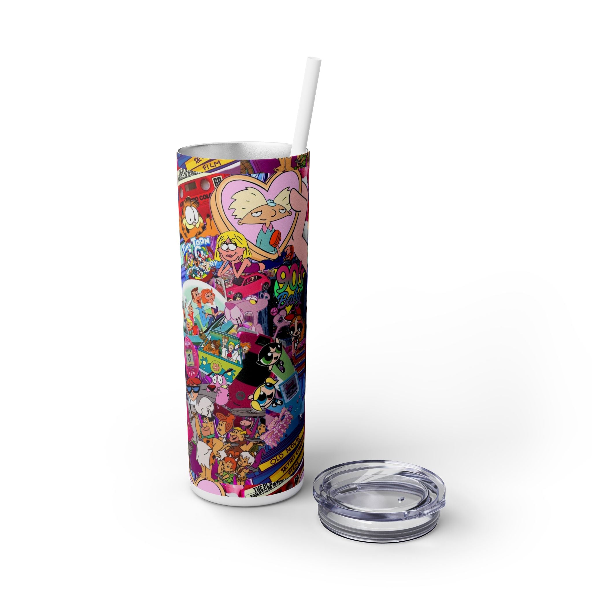 💥 "Sippin’ in the 90s" Skinny Tumbler 🎨🛼